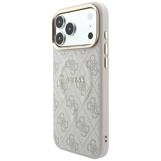 Калъф Guess 4G Embossed Classic MagSafe (GUHMP18XP4MSEGCP) - iPhone 18 Pro Max / iPhone 17 Pro Max - Розов
