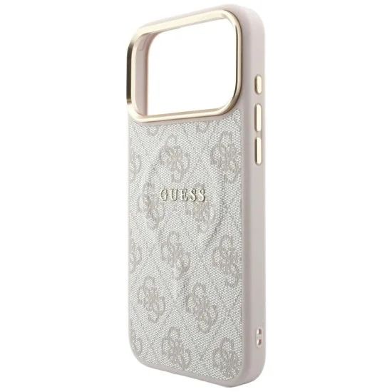Калъф Guess 4G Embossed Classic MagSafe (GUHMP18XP4MSEGCP) - iPhone 18 Pro Max / iPhone 17 Pro Max - Розов