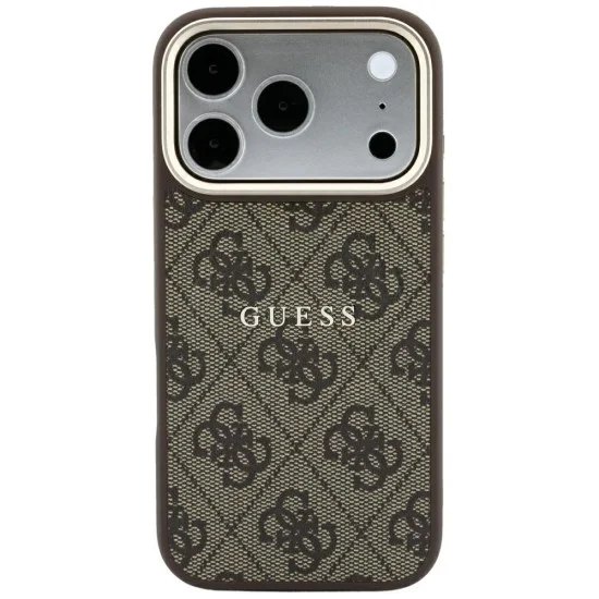 Калъф Guess 4G Embossed Classic MagSafe (GUHMP18XP4MSEGCW) - iPhone 18 Pro Max / iPhone 17 Pro Max - Кафяв