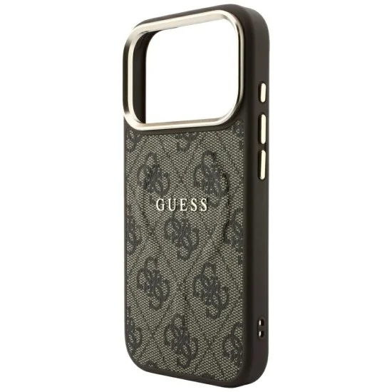 Калъф Guess 4G Embossed Classic MagSafe (GUHMP18XP4MSEGCW) - iPhone 18 Pro Max / iPhone 17 Pro Max - Кафяв