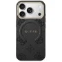 Калъф Guess 4G Embossed Ring Classic Logo MagSafe (GUHMP18LP4MSEGK) - iPhone 18 Pro / iPhone 17 Pro - Черен