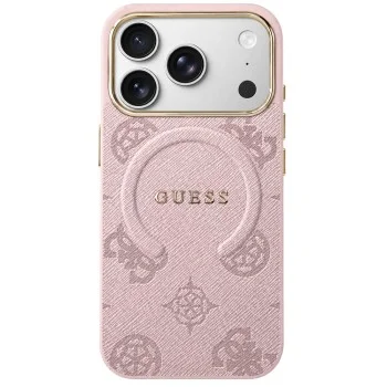 Калъф Guess 4G Embossed Ring Classic Logo MagSafe (GUHMP18XP4MSEGP) - iPhone 18 Pro Max / iPhone 17 Pro Max - Розов