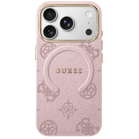 Калъф Guess 4G Embossed Ring Classic Logo MagSafe (GUHMP18XP4MSEGP) - iPhone 18 Pro Max / iPhone 17 Pro Max - Розов