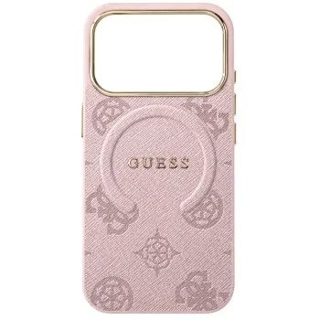 Калъф Guess 4G Embossed Ring Classic Logo MagSafe (GUHMP18XP4MSEGP) - iPhone 18 Pro Max / iPhone 17 Pro Max - Розов