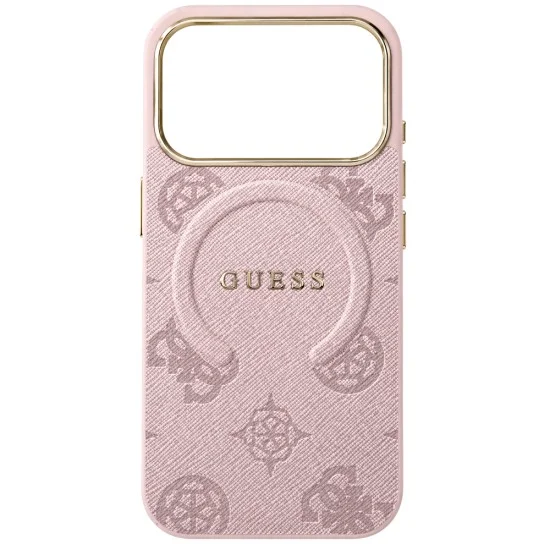 Калъф Guess 4G Embossed Ring Classic Logo MagSafe (GUHMP18XP4MSEGP) - iPhone 18 Pro Max / iPhone 17 Pro Max - Розов