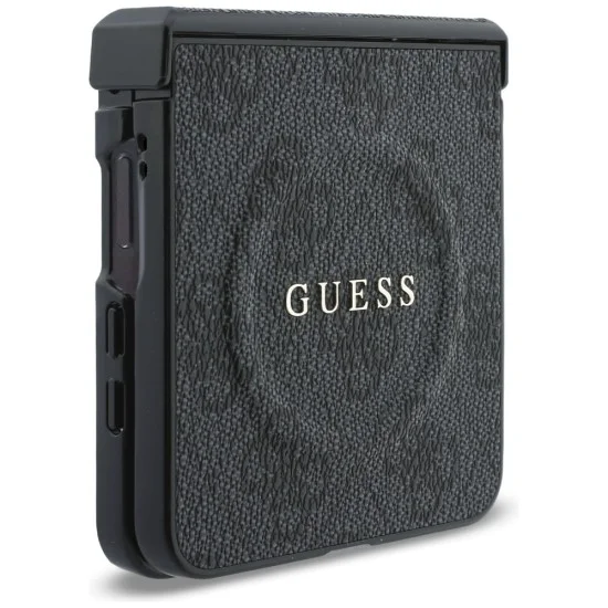 Калъф Guess 4G Leather Classic MagSafe (GUHMZF8P4MSEGCK) - Samsung Galaxy Z Flip8 - Черен