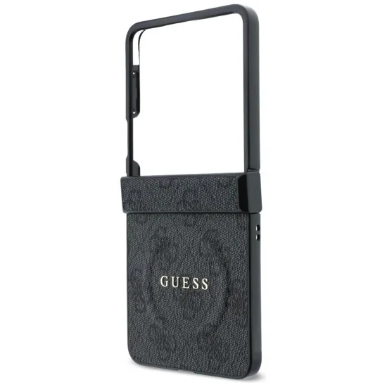 Калъф Guess 4G Leather Classic MagSafe (GUHMZF8P4MSEGCK) - Samsung Galaxy Z Flip8 - Черен