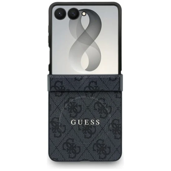 Калъф Guess 4G Leather Classic MagSafe (GUHMZF8P4MSEGCK) - Samsung Galaxy Z Flip8 - Черен