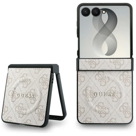 Калъф Guess 4G Leather Classic MagSafe (GUHMZF8P4MSEGCP) - Samsung Galaxy Z Flip8 - Розов