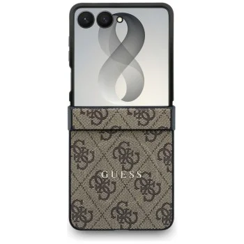 Калъф Guess 4G Leather Classic MagSafe (GUHMZF8P4MSEGCW) - Samsung Galaxy Z Flip8 - Кафяв