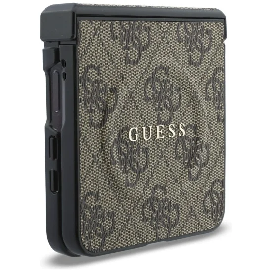 Калъф Guess 4G Leather Classic MagSafe (GUHMZF8P4MSEGCW) - Samsung Galaxy Z Flip8 - Кафяв