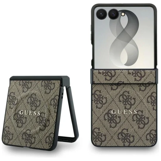 Калъф Guess 4G Leather Classic MagSafe (GUHMZF8P4MSEGCW) - Samsung Galaxy Z Flip8 - Кафяв