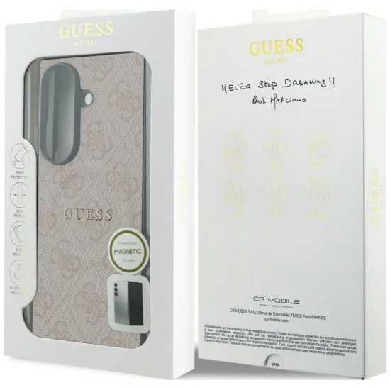 Калъф Guess 4G Leather Classic MagSafe (GUHMZFD8P4MSEGCP) - Samsung Galaxy Z Fold8 Ultra - Розов