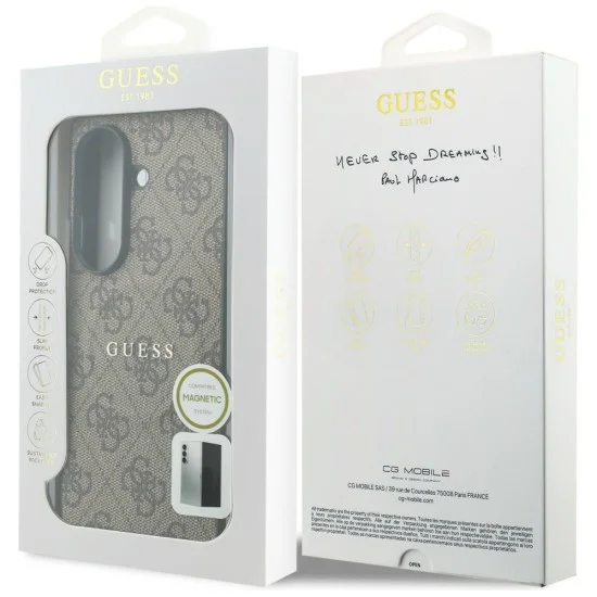 Калъф Guess 4G Leather Classic MagSafe (GUHMZFD8P4MSEGCW) - Samsung Galaxy Z Fold8 Ultra - Кафяв