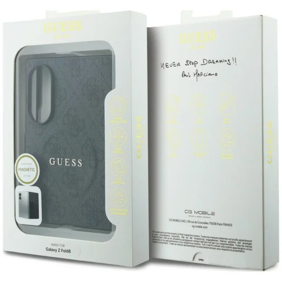 Калъф Guess 4G Leather Classic MagSafe (GUHMZFW8P4MSEGCK) - Samsung Galaxy Z Fold8 - Черен