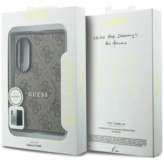 Калъф Guess 4G Leather Classic MagSafe (GUHMZFW8P4MSEGCW) - Samsung Galaxy Z Fold8 - Кафяв