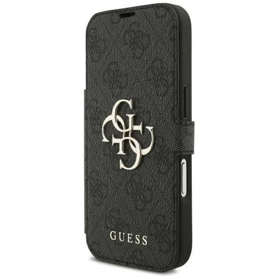 Guess - Book 4G Metal Logo (GUBKP18L4GMGGR) - iPhone 18 Pro / iPhone 17 Pro - Black