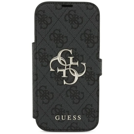 Guess - Book 4G Metal Logo (GUBKP18L4GMGGR) - iPhone 18 Pro / iPhone 17 Pro - Black