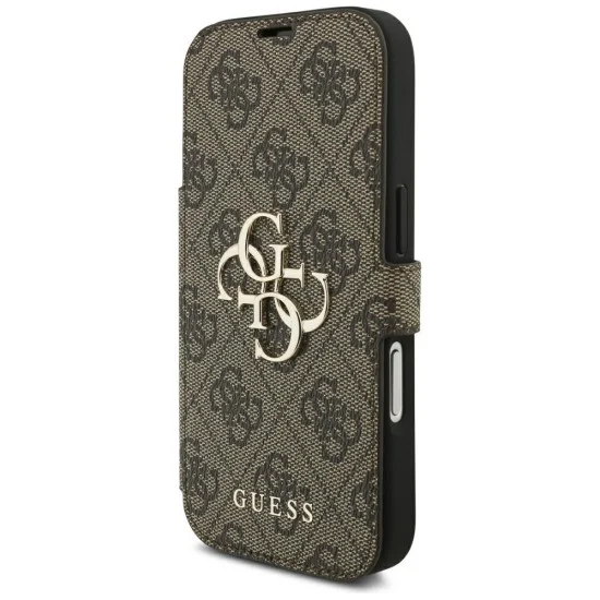 Guess - Book 4G Metal Logo (GUBKP18X4GMGBR) - iPhone 18 Pro Max / iPhone 17 Pro Max - Brown