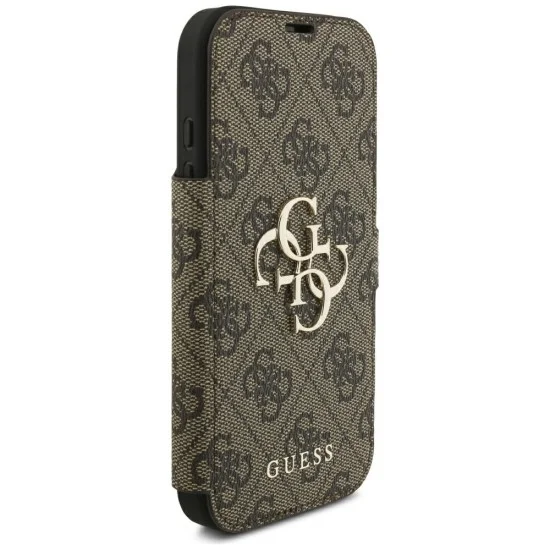 Guess - Book 4G Metal Logo (GUBKP18X4GMGBR) - iPhone 18 Pro Max / iPhone 17 Pro Max - Brown