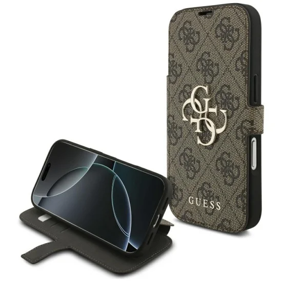 Guess - Book 4G Metal Logo (GUBKP18X4GMGBR) - iPhone 18 Pro Max / iPhone 17 Pro Max - Brown