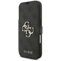 Guess - Book 4G Metal Logo (GUBKP18X4GMGGR) - iPhone 18 Pro Max / iPhone 17 Pro Max - Black