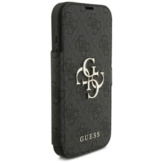 Guess - Book 4G Metal Logo (GUBKP18X4GMGGR) - iPhone 18 Pro Max / iPhone 17 Pro Max - Black