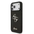 Калъф Guess Fixed Glitter Big 4G (GUHCP18LHG4SGK) - iPhone 18 Pro Max - Черен