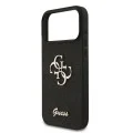 Калъф Guess Fixed Glitter Big 4G (GUHCP18LHG4SGK) - iPhone 18 Pro Max - Черен