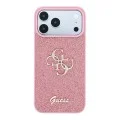 Калъф Guess Fixed Glitter Big 4G (GUHCP18LHG4SGP) - iPhone 18 Pro - Розов