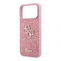 Калъф Guess Fixed Glitter Big 4G (GUHCP18LHG4SGP) - iPhone 18 Pro - Розов