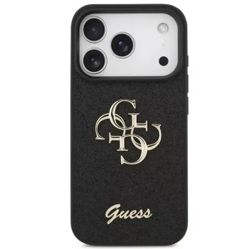 Калъф Guess Fixed Glitter Big 4G (GUHCP18XHG4SGK) - iPhone 18 Pro - Черен