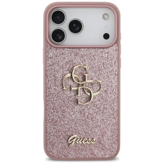 Guess - Fixed Glitter Big 4G (GUHCP18XHG4SGP) - iPhone 18 Pro Max / iPhone 17 Pro Max - Pink