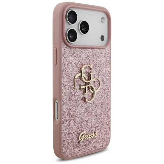 Guess - Fixed Glitter Big 4G (GUHCP18XHG4SGP) - iPhone 18 Pro Max / iPhone 17 Pro Max - Pink