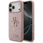 Калъф Guess - Fixed Glitter Big 4G (GUHCP18XHG4SGP) - iPhone 18 Pro Max / iPhone 17 Pro Max - Розов