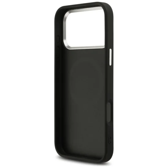 Калъф Guess Glitter Triangle Logo MagSafe (GUHMP18XPFGTSCMK) - iPhone 18 Pro Max / iPhone 17 Pro Max - Черен