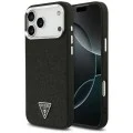 Калъф Guess Glitter Triangle Logo MagSafe (GUHMP18XPFGTSCMK) - iPhone 18 Pro Max / iPhone 17 Pro Max - Черен