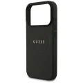 Guess - Grained Gold Ring MagSafe (GUHMP18LPGHSMMK) - iPhone 18 Pro / iPhone 17 Pro - Black