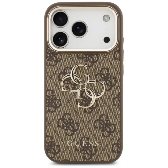 Калъф Guess Hardcase 4G Big Classic Logo (GUHCP18L4GMGCBR) - iPhone 18 Pro - Кафяв
