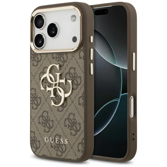 Калъф Guess Hardcase 4G Big Classic Logo (GUHCP18L4GMGCBR) - iPhone 18 Pro - Кафяв