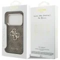 Калъф Guess Hardcase 4G Big Classic Logo (GUHCP18L4GMGCBR) - iPhone 18 Pro - Кафяв