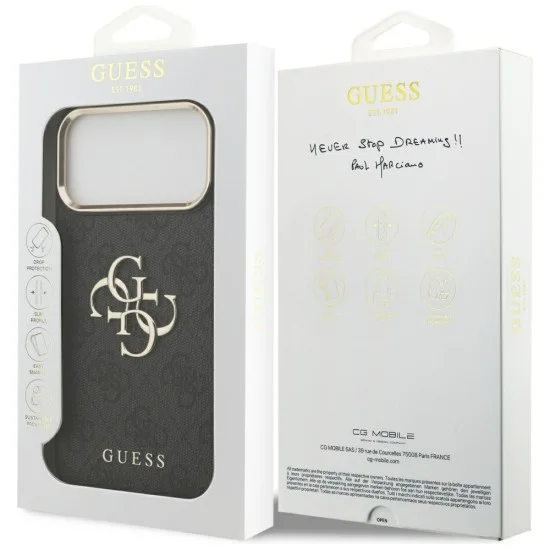 Калъф Guess Hardcase 4G Big Classic Logo (GUHCP18L4GMGCGR) - iPhone 18 Pro - Черен