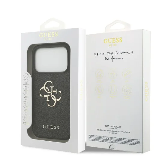 Калъф Guess Hardcase 4G Big Logo (GUHCP18X4GMGGR) - iPhone 18 Pro Max - Черен