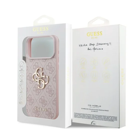Калъф Guess Hardcase 4G Big Logo (GUHCP18X4GMGPI) - iPhone 18 Pro Max - Розов
