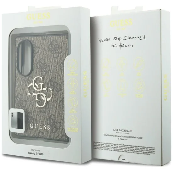 Калъф Guess Hardcase 4G Big Logo (GUHCZFW84GMGBR) - Samsung Galaxy Z Fold8 - Кафяв