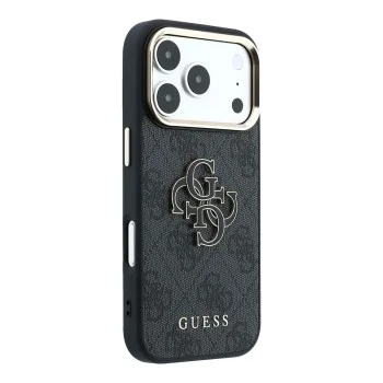 Калъф Guess Hardcase 4G Big Resin Logo (GUHCP18L6P4SRMLK) - iPhone 18 Pro - Черен