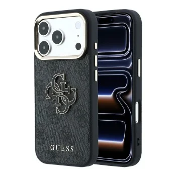 Калъф Guess Hardcase 4G Big Resin Logo (GUHCP18L6P4SRMLK) - iPhone 18 Pro - Черен