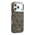 Калъф Guess Hardcase 4G Big Resin Logo (GUHCP18L6P4SRMLW) - iPhone 18 Pro - Кафяв