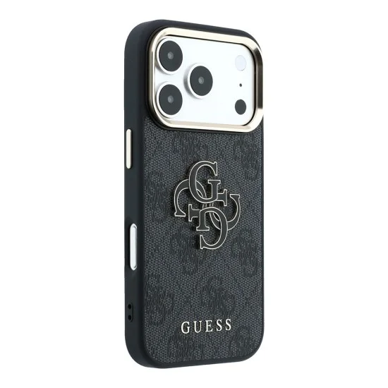 Калъф Guess Hardcase 4G Big Resin Logo (GUHCP18X6P4SRMLK) - iPhone 18 Pro Max - Черен