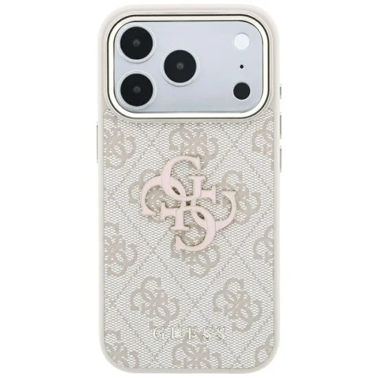 Guess - Hardcase 4G Big Resin Logo (GUHCP18X6P4SRMLP) - iPhone 18 Pro Max / iPhone 17 Pro Max - Pink